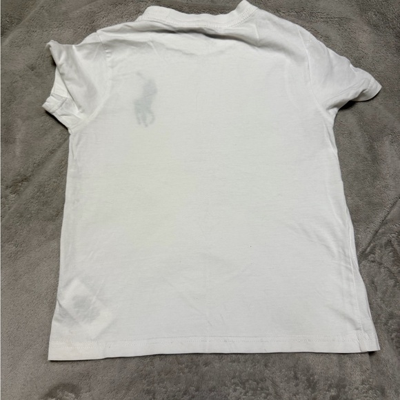 Polo by Ralph Lauren White Tee with Navy Logo - Picture 6 of 7